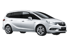 Car Hire Northumberland - Vauxhall Zafira 7-Seater - Minibus hire Northumberland